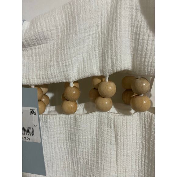 Antonio Melani Eos Crinkle Gauze Cut Out Beaded Square Neck Dress, Sz 4 -- NWT - Picture 10 of 13